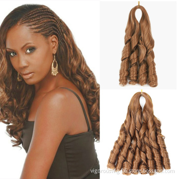 Synthetic crochet braiding hair braid hair extensions knot synthetic long donor packaging box custom raw hair extension